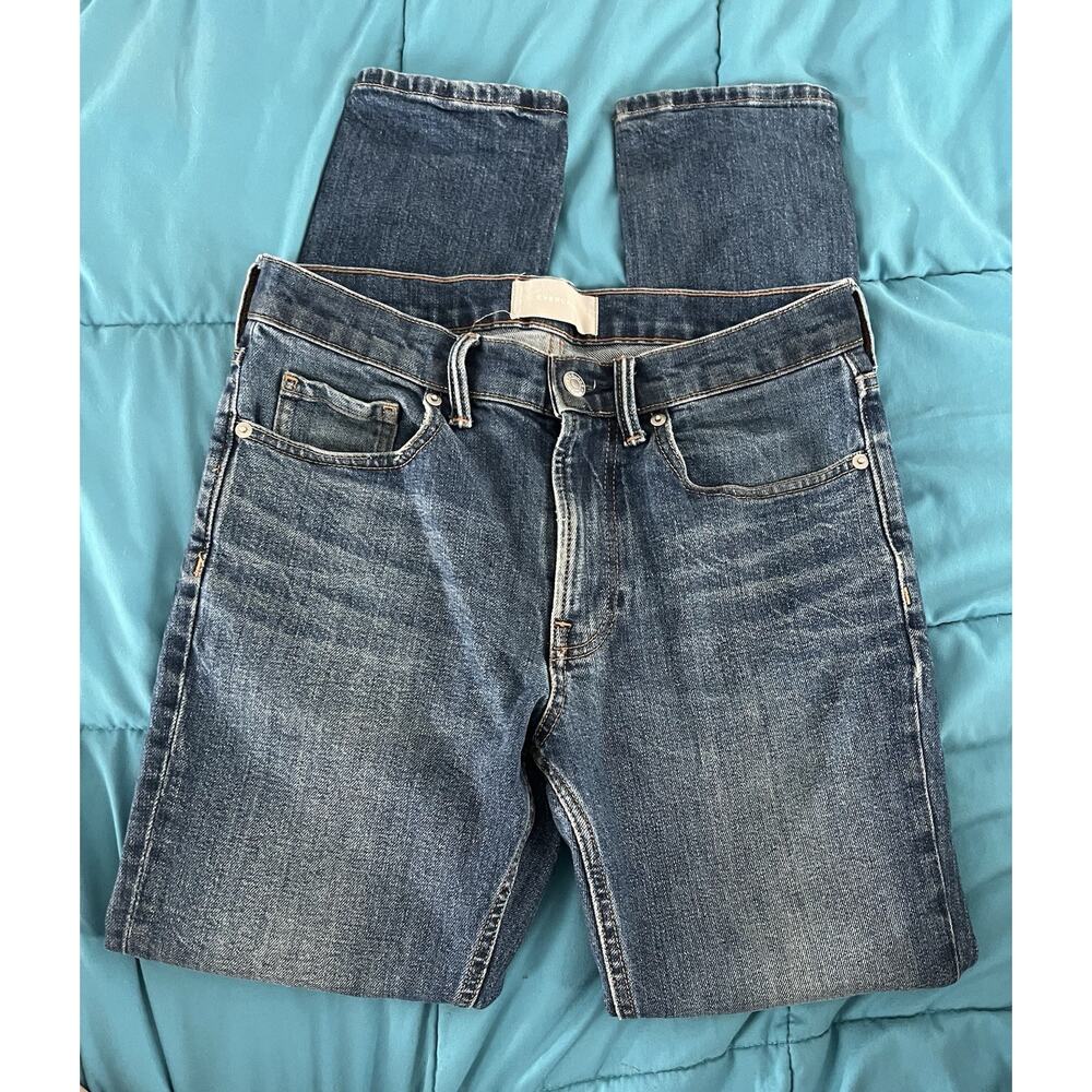 EVERLANE 29x30 Athletic Slim Blue Tapered Stretch Jeans men’s